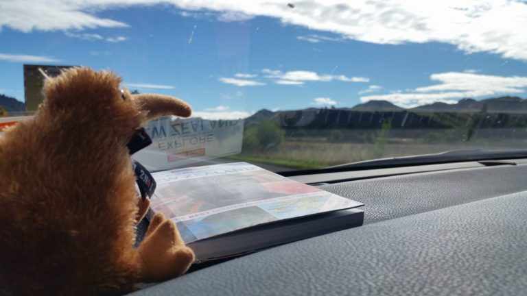 Knižka Explore New Zealand a náš spolucestovateľ kivák ;) sme pripravený vyraziť